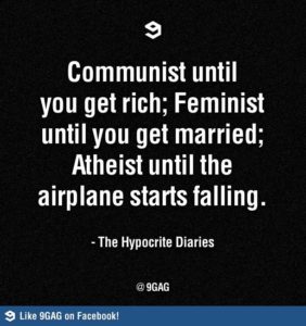 Communist, feminist and atheist