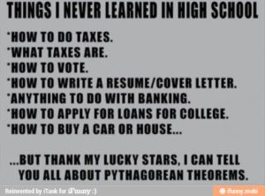 Things I never learned in school